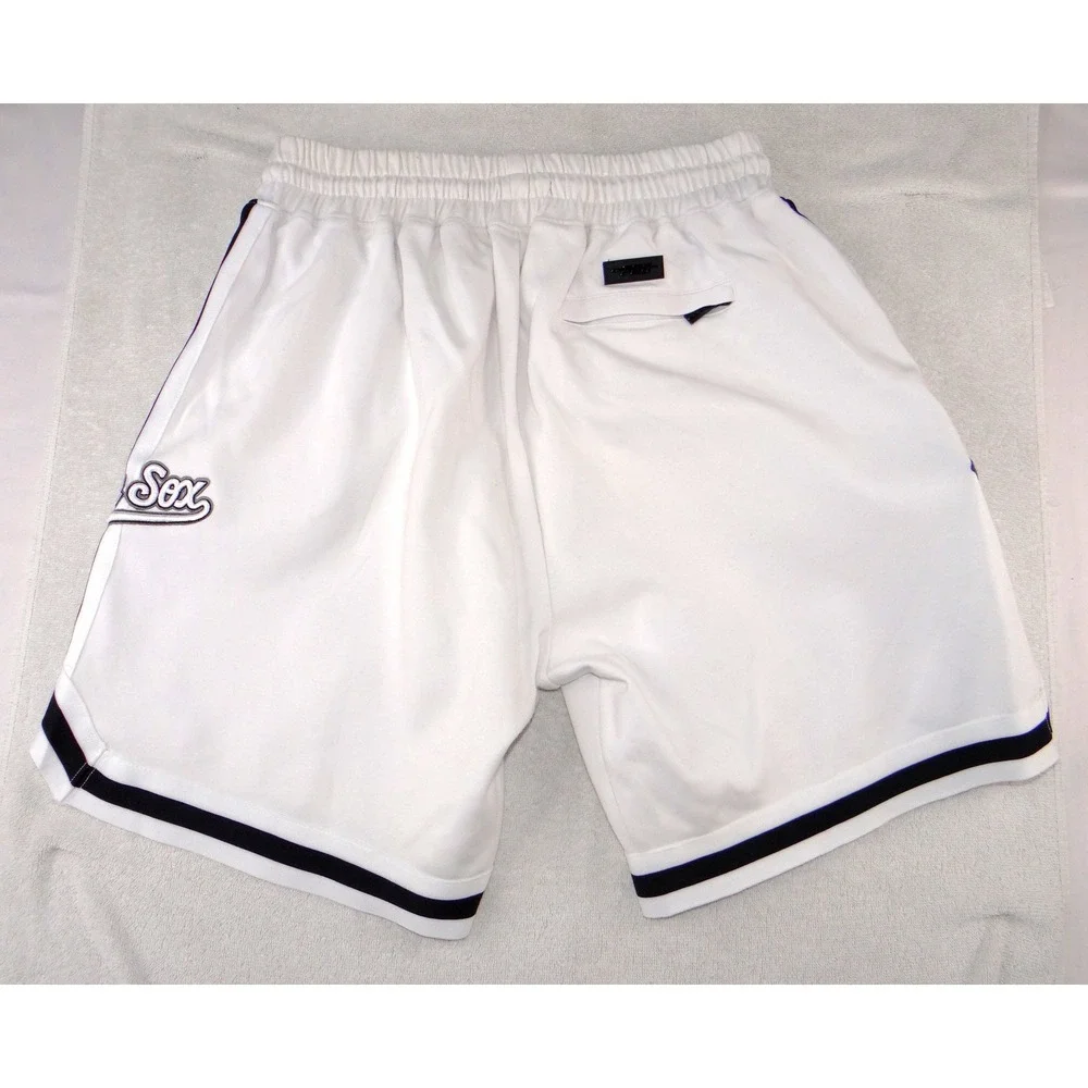 Pro‎ Standard Chicago White Sox Men XL White Black Mesh Athletic Shorts MLB